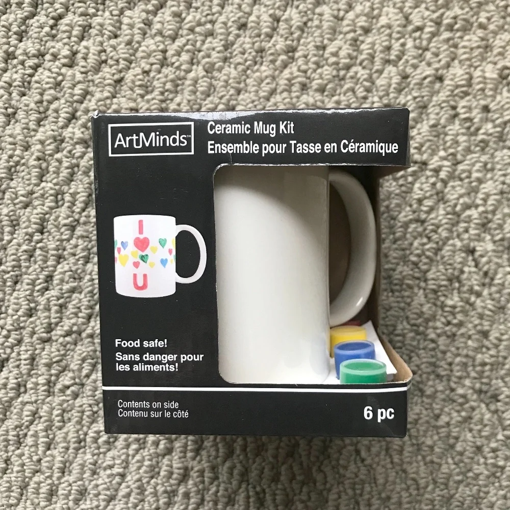 Art Minds Personal Paint Your Own Design Ceramic Mug Kit
